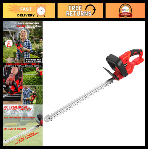 Cordless hedge trimmer - 22",