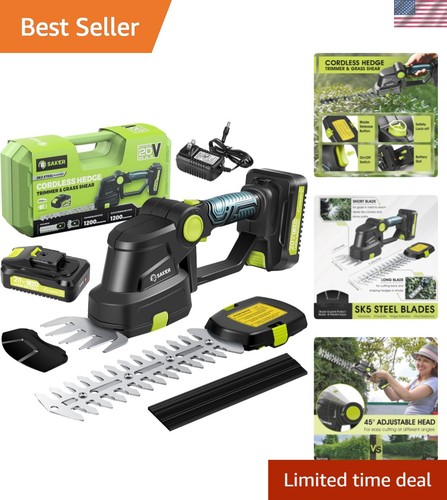 Ergonomic cordless hedge - cordless,