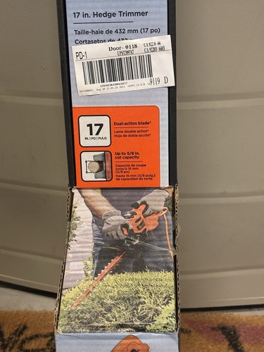 Hedge trimmer - 17”,
